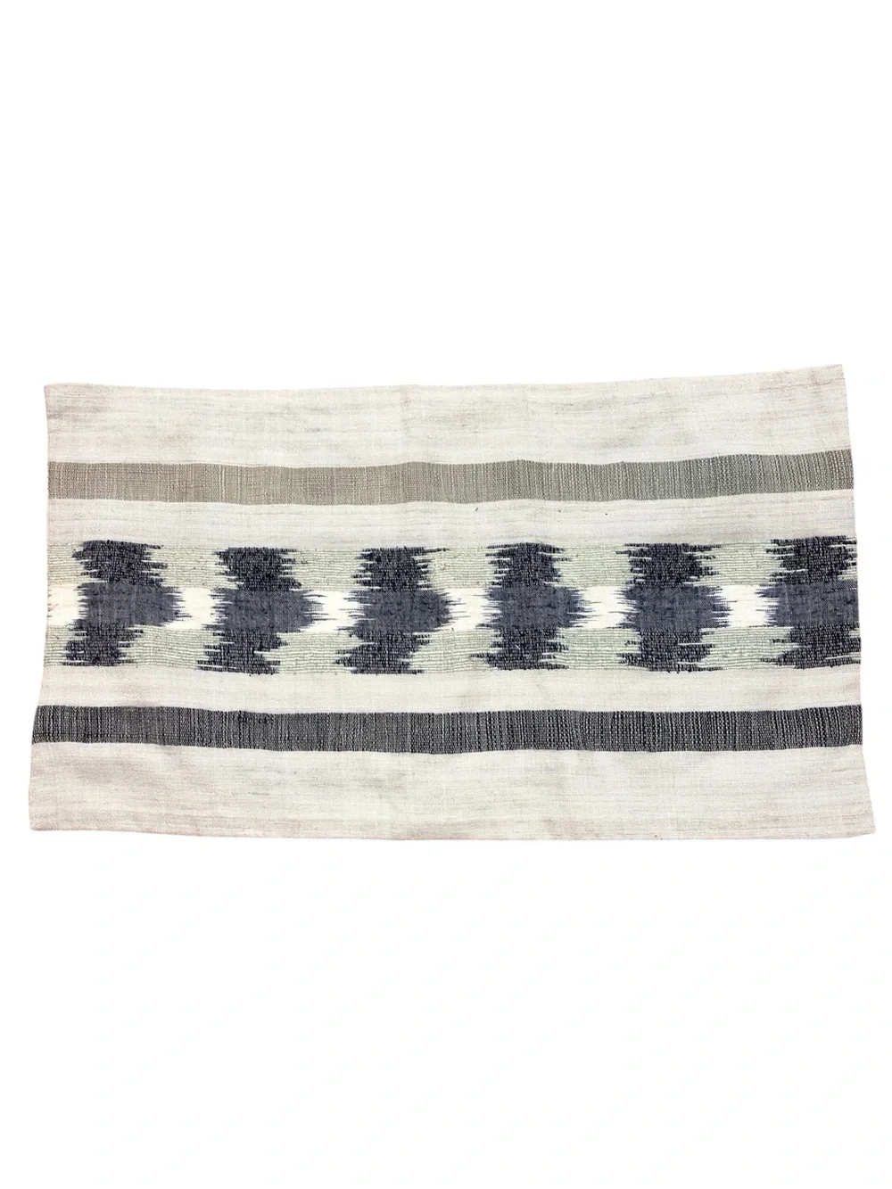 West Elm Handcrafted Ikat Lumbar Pillow Sham Silk Blend  12x21 NWT